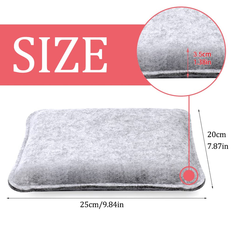 Needle Felting Pad, 9.84 x 7.87 x 1.38 Inch, Needle Felting Mat, Grey Needle Felting Pad with Felting Needle, Wooden Handle, Cleaning Cloth and Finger Cot, Accommodates Any Felting Project - NewNest Australia