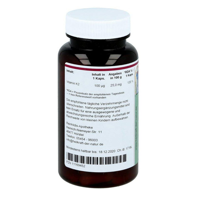 Vitamin K2 100 µg MK7 capsules - NewNest Australia