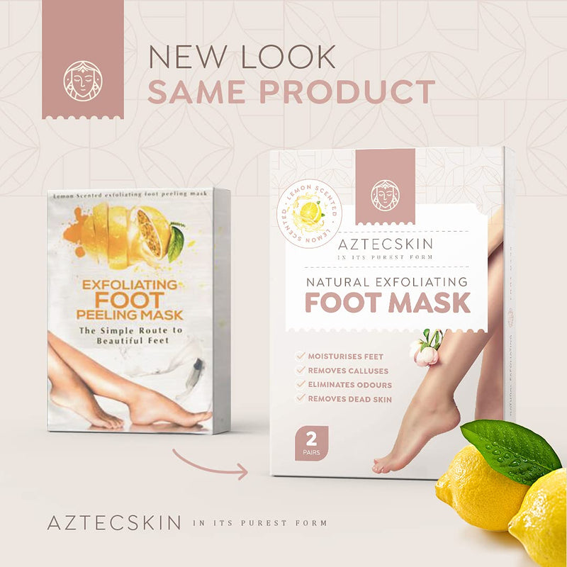 Aztecskin - Foot Peel Mask - Perfect For Callus, Cracked Heel And Hard Skin - Foot Mask For Exfoliating, Moisturising Treatment For Baby Soft Feet - NewNest Australia