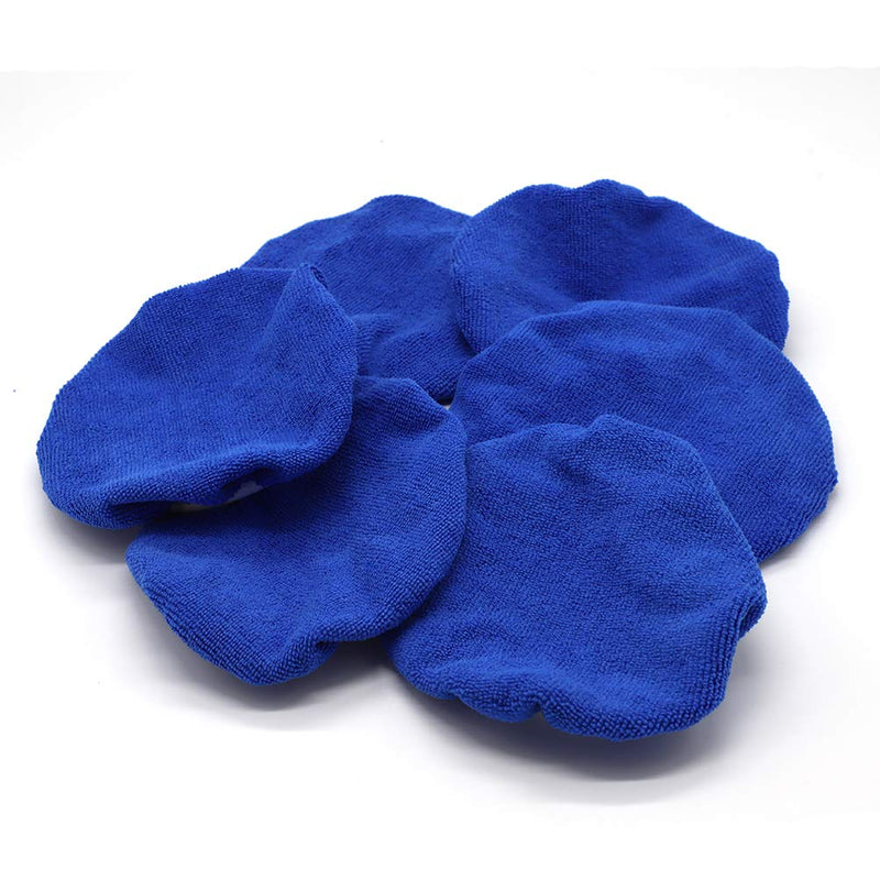 AUTDER Car Polishing Buffing Pads (7 to 8 Inch) Polisher Bonnet - Soft Mircofiber Max Waxer Pads - Polishing Bonnet for Most Car Polishers 6Pcs - Blue Microfiber 6Pcs 7-8 Inches - NewNest Australia