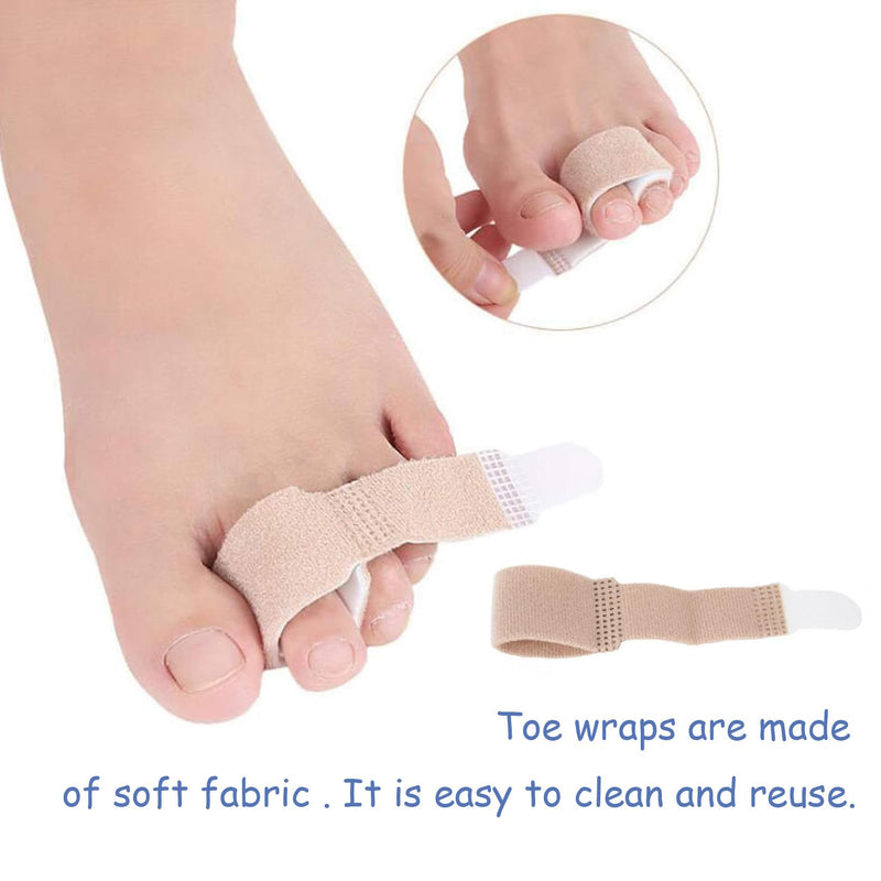 6 Pcs Hammer Toe Straightener, Hammer Toe Splints, Crooked Toes & Overlapping Toes，Protecting Curved Toes and Hammertoes, Overlapping Toe Protector，Toe Cushioned Bandages for Correcting Hammer Toes - NewNest Australia