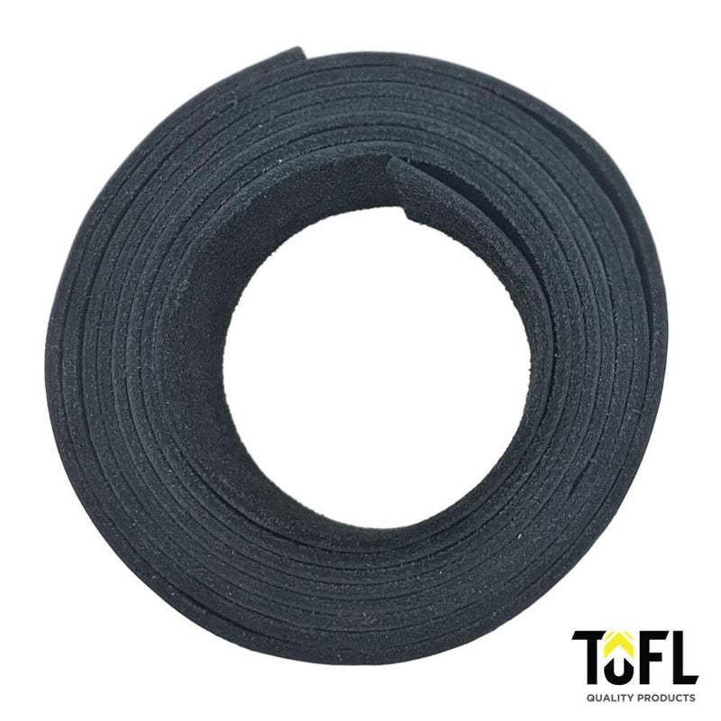 TOFL Leather Strip 2 Inches Wide and 72 Inches Long and 1/8 inch (4-5 oz) Thick (Black, 2" Wide 72" Long) Black - NewNest Australia