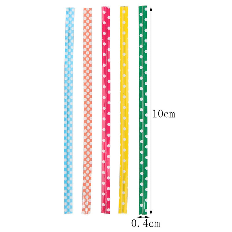 Pengxiaomei 500 Pcs 4 Inch bag Twist Ties, Colorful Bag Ties for Cellophane Party Bag - NewNest Australia