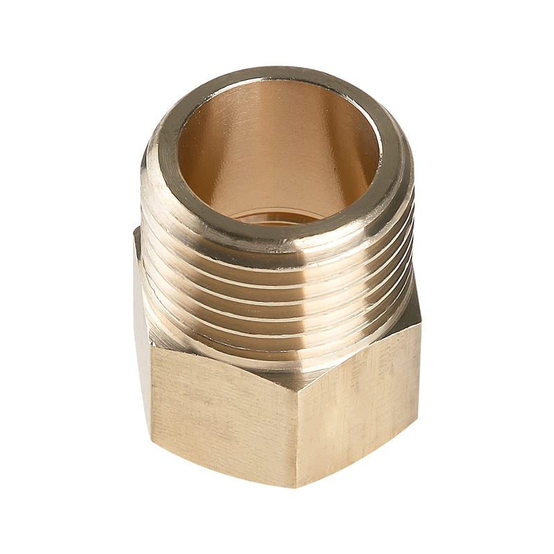 Title : Alanfox 4 Pcs Solid Brass Pipe Fittings, Reducer Adapter, 3/8 NPT Male 1/2 NPT Female Heavy Duty Metal Brass Pipe Extension Connector for Oil / Water / Fuel / Air Pipe 3/8 Female * 1/2 Male - NewNest Australia
