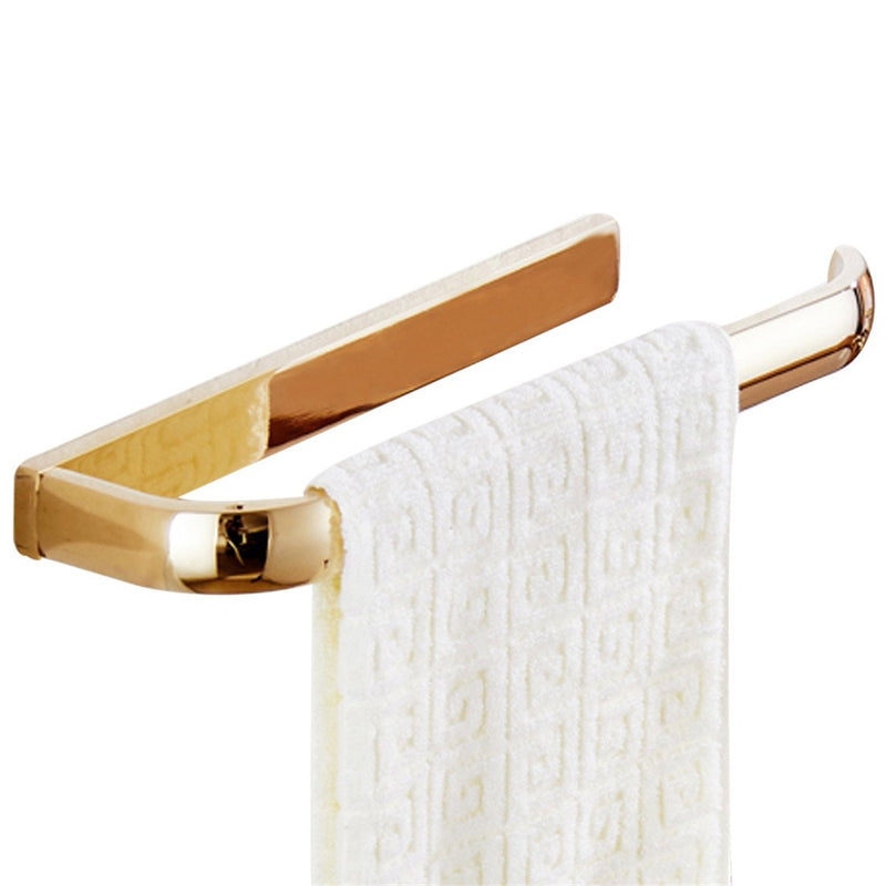 BigBig Home Gold Toilet Paper Holder Towel Holder, Brass Bathroom Hardware Includes Towel Ring and Toilet Roll Holder Wall Mount 2 Pieces Set Gold Finish - NewNest Australia