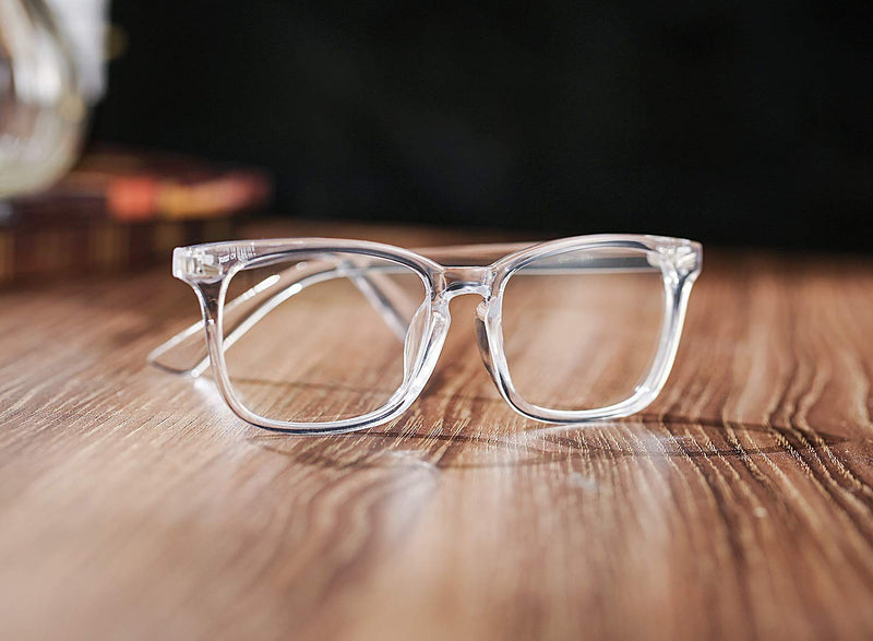 COASION unisex transparent glasses without window glass, prescription fake glasses for girls, men, women, transparent, 52 millimeters - NewNest Australia