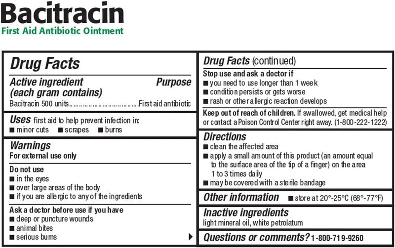 Bacitracin First aid Antibiotic Ointment, USP - 1/2 Oz - NewNest Australia