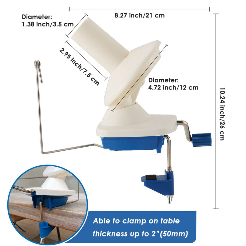 MAOPINER Needlecraft Yarn Ball Winder Hand-Operated | Manual Wool Winder Holder for Swift Yarn Fiber String Ball - NewNest Australia