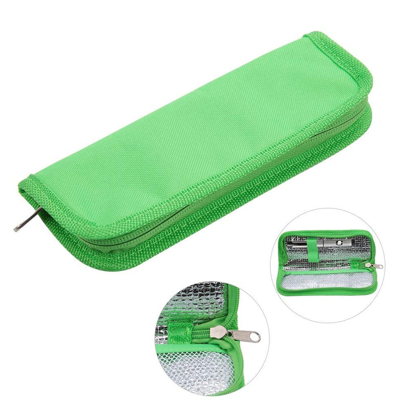 Vobor Insulin Cooler Bag Travel Bag Insulated Portable Cooler Bag Portable Eva Insulin Pack Insulin Bag Pack (Colour: Green) - NewNest Australia