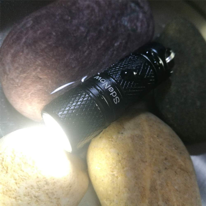 Upgraded 200 Lumen Tiny Rechargeable LED Keychain Light Pocket EDC Torch with Battery and USB Cable - NewNest Australia