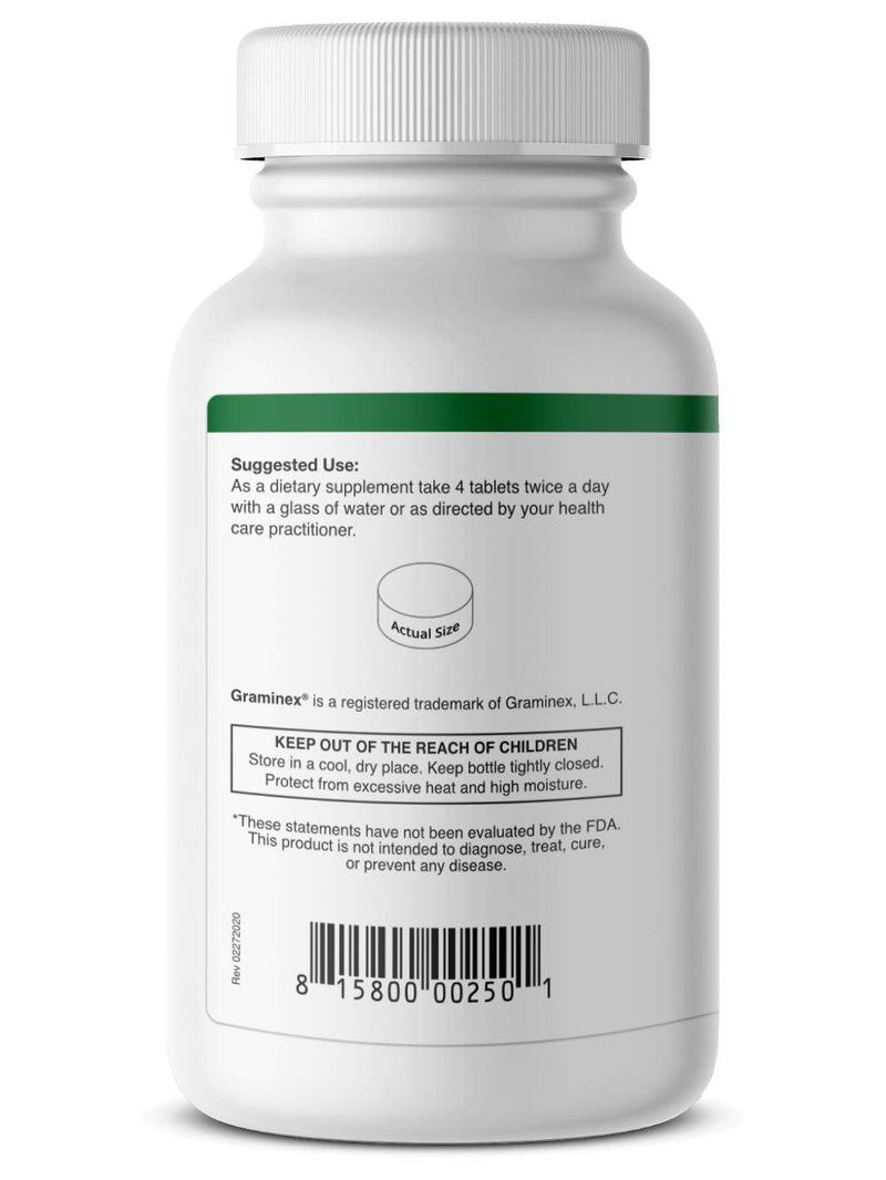 Graminex Alfalfa Tablets - Non-GMO Green Superfood Supplement with Vitamins, Minerals, Amino Acids - Supports Lower Cholesterol Levels & Balanced Blood Sugar, Improves Digestive Health - 240 Tablets - NewNest Australia