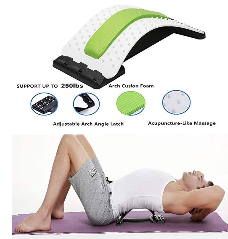 OR8 Wellness Back Stretcher, Upgraded Model, Multi-Level Orthopaedic Back Stretching - Soft Lining Support, Back Pain Relief, Magical Back Treatment, Premium Quality - NewNest Australia