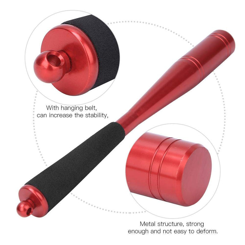 Simlug 25mm Fishing Priest, Portable Diameter Fishing Bat Aluminium Alloy Head with Foam Handle Fishing Bat Fish Priest for Fishing Lover Sea/Fresh Fishing Fishing Tackle(Red) - NewNest Australia