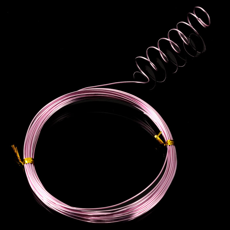 32.8 Feet Aluminum Wire, Wire Armature, Bendable Metal Craft Wire for Making Dolls Skeleton DIY Crafts (Pink, 1 mm Thickness) Pink - NewNest Australia