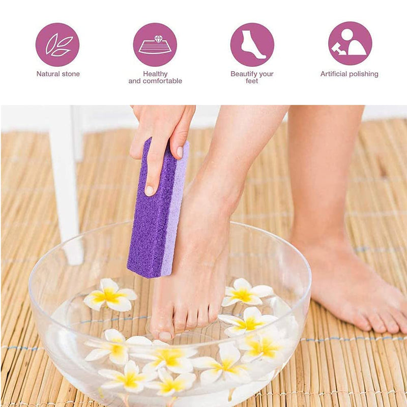 TeTupGa Pumice Stone Exfoliating Callus Dead Hard Skin Remover File Scrubber Pedicure Foot Care Tool Pack of 5 - NewNest Australia