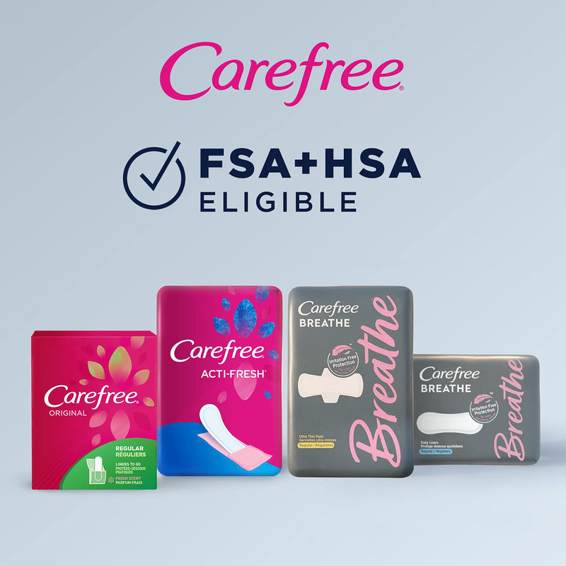 Care Free Acti-Fresh Body Shaped Regular Pantiliners, Fresh Scented, 54 Count (Pack of 1) , Package may vary - NewNest Australia