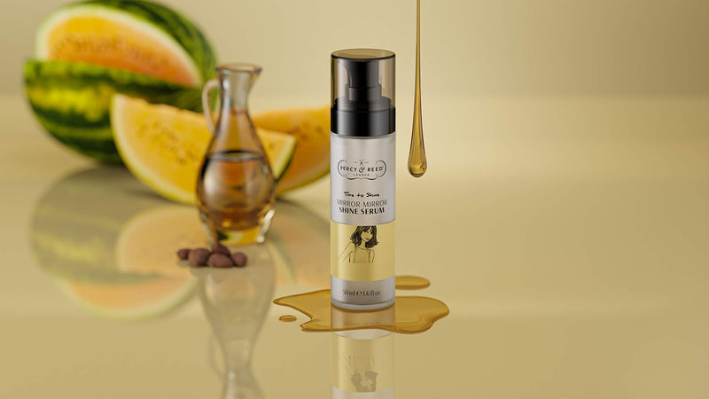 Percy & Reed Time To Shine Mirror Mirror Shine Serum - Incredible Anti-Frizz Gloss Serum for High Shine Finish - Colour & UV & Colour protection - Lightweight Oil Moisturises And Nourishes Hair - 50ml - NewNest Australia