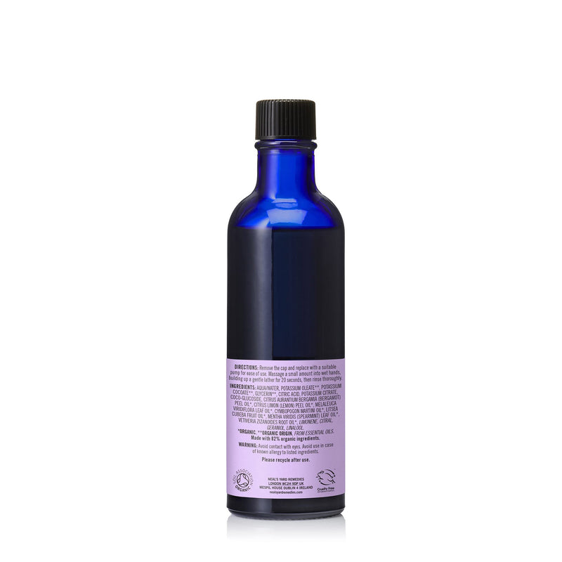 Neal’s Yard Remedies Garden Mint & Bergamot Hand Wash – No Pump | Organic Hand Wash with Organic Garden Mint and Bergamot Essential Oils | Vegan Hand Wash Made with Organic Ingredients | 200ml - NewNest Australia