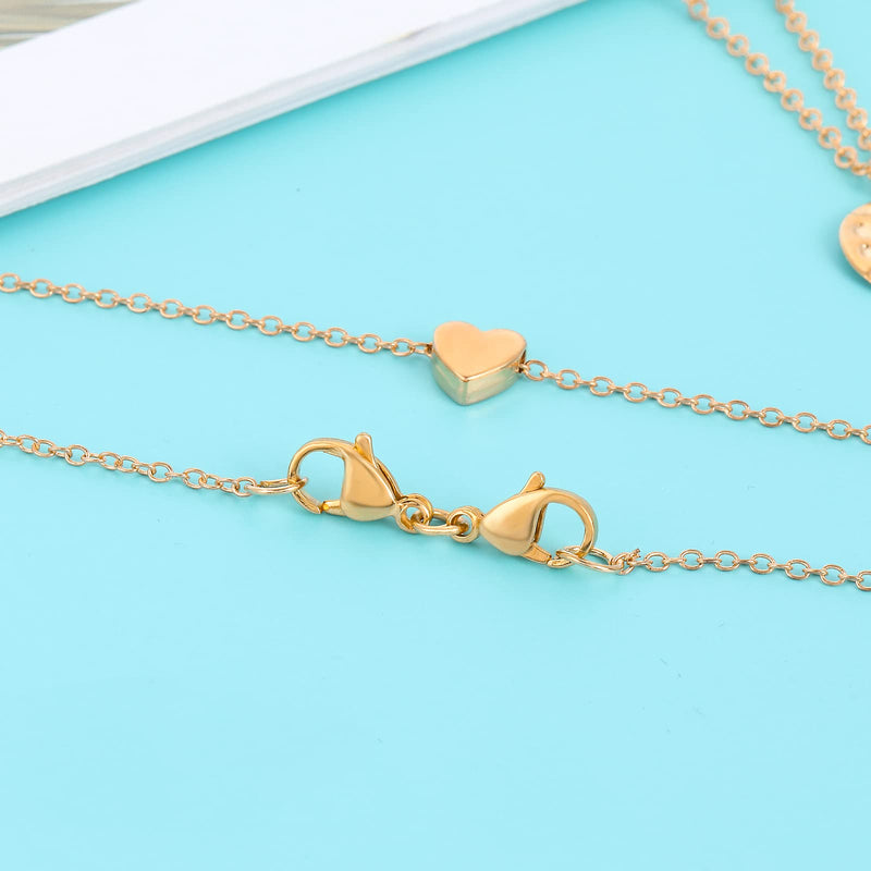 ASTER 4 Pieces Double Lobster Clasps Gold Mini Bracelet Clasps Replacement Lanyard Snap Hook,Metal Lobster Clasps Extender for DIY Jewelry Making Bracelet Crafts Gold 4pcs - NewNest Australia