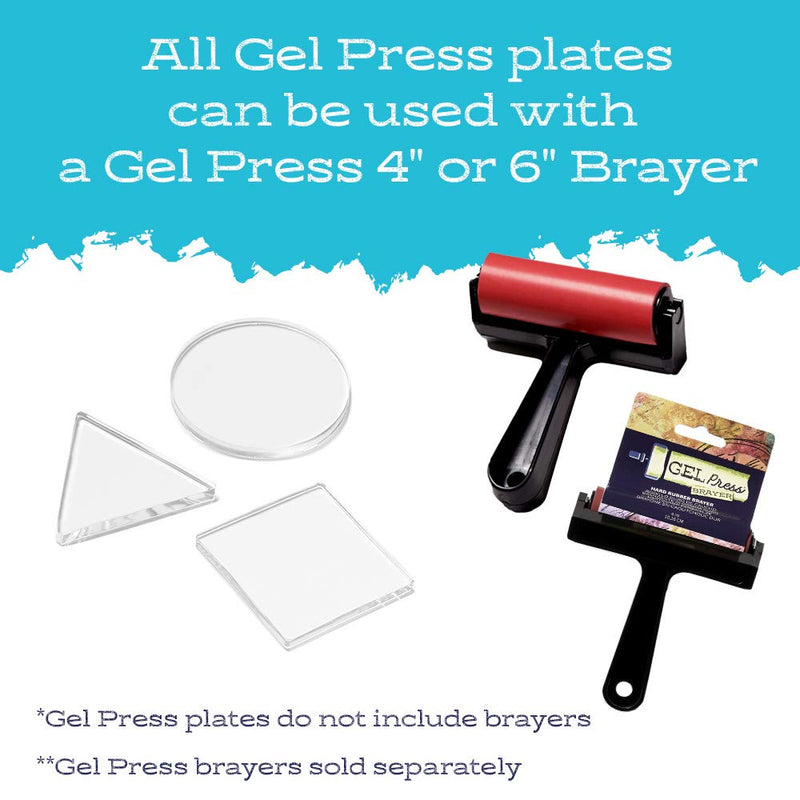 Gel Press Petites, 3" Circle Triangle Square 10812-CIR Circle, Triangle, Square - NewNest Australia