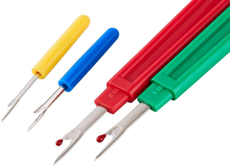 Seam Ripper, Sewing Stitch Ripper and Thread Remover Tool Kit, 2Big+2Small Thread Cutter and 1 Thread Snips (Blue) Blue - NewNest Australia