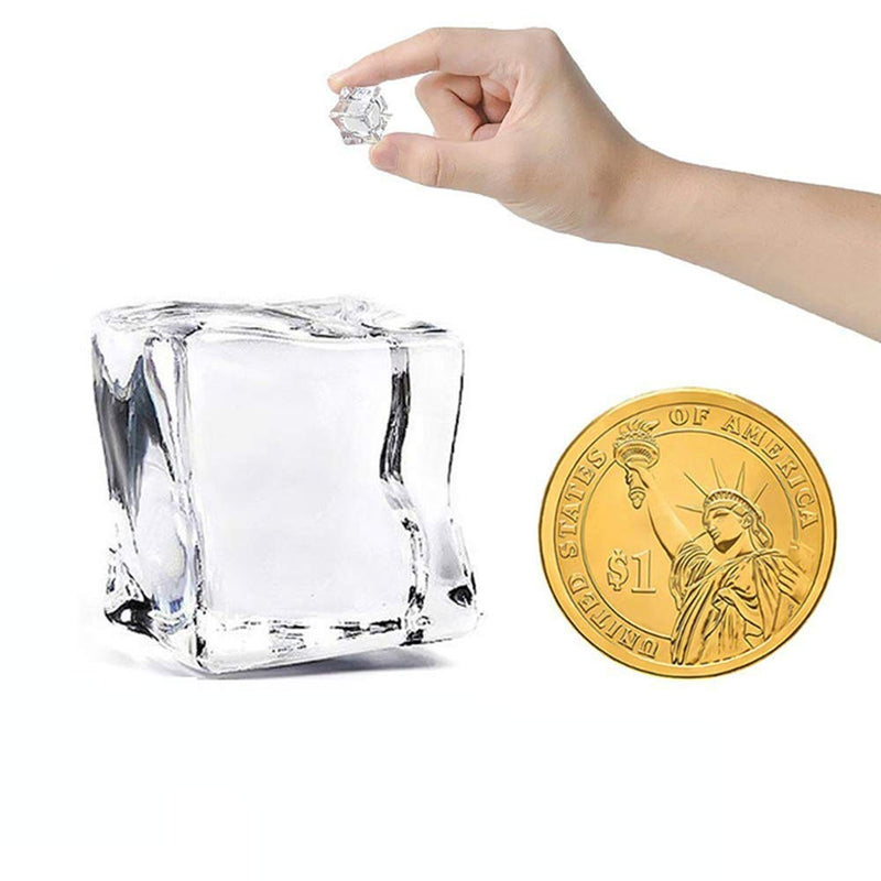 Anyumocz 50 Pcs 20mm Clear Fake Ice Acrylic Decorative Ice Cubes Display for Home Decoration Wedding Centerpiece Vase Fillers,Photography Props&Kitchen Decoration - NewNest Australia