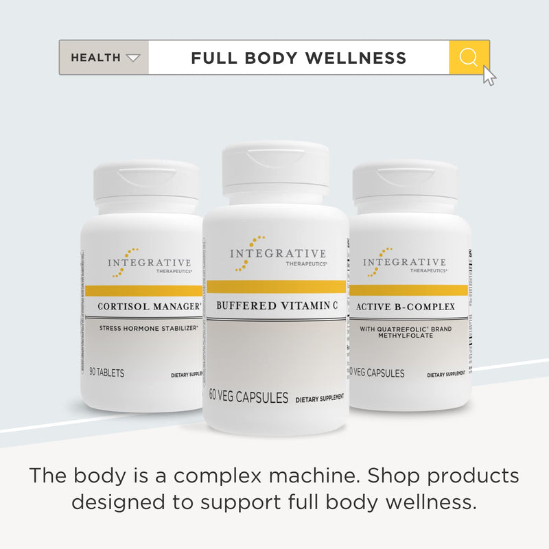 Integrative Therapeutics Buffered Vitamin C 1,000 mg - Antioxidant Support Supplement* - Immune Support Supplement with Magnesium and Calcium* - Gluten Free - 60 Vegan Capsules Standard Packaging - NewNest Australia