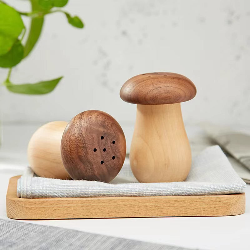 Agirlvct Toothpick Holder Dispenser, Wooden Cute Mushroom Tooth Pick Dispenser for Home Kitchen Restaurant Toothpicks Container(1 Pack) - NewNest Australia
