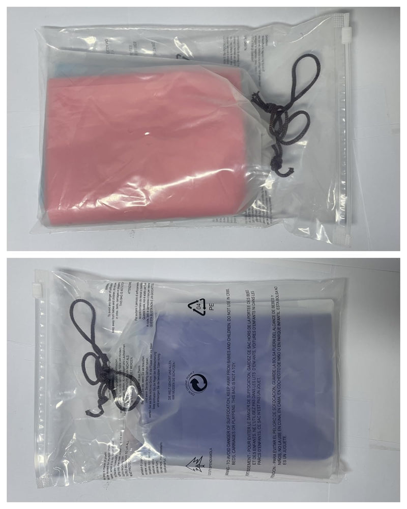 DIWUJI Set of 3 Exercise Resistance Bands,1.5M/4.9ft Skin-Friendly Long Elastic with Standard Resistance Levels for Physical Therapy Strength Training Yoga Fitness,Blue,Pink - NewNest Australia