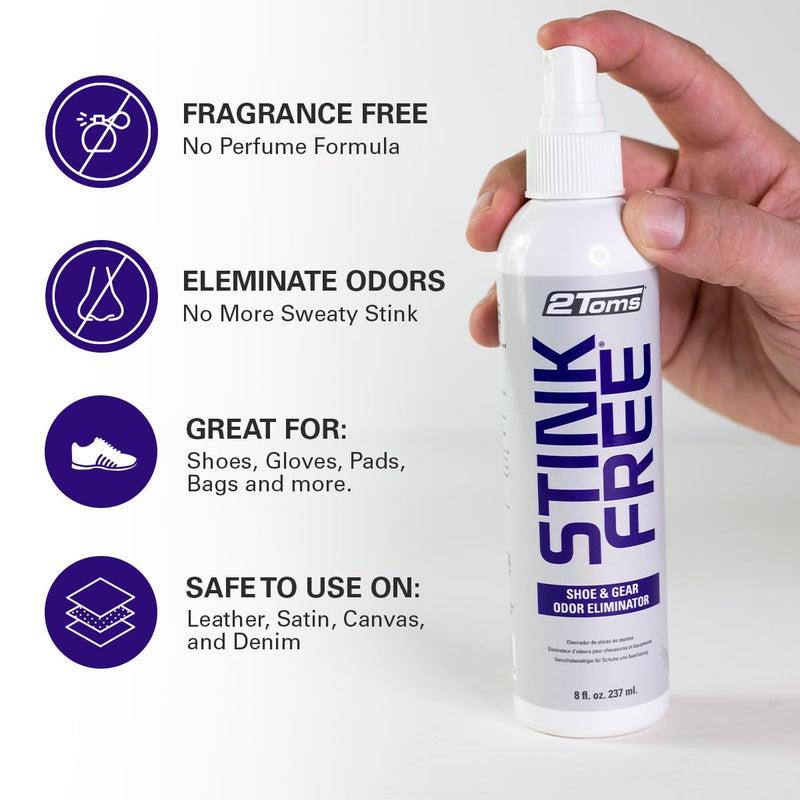 2Toms StinkFree Spray, shoe odor remover, eliminates odors in shoes and equipment caused by sweat - NewNest Australia