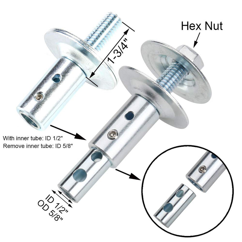 EMILYPRO Shaft Arbor Extension 1/2" and 5/8"/ Motor Arbor Threaded Shaft Adapter for Buffing Grinding Wheels / Fit for Bench Grinder - Right 1 Pack for Grinder 1/2" & 5/8" 1 Pc - NewNest Australia
