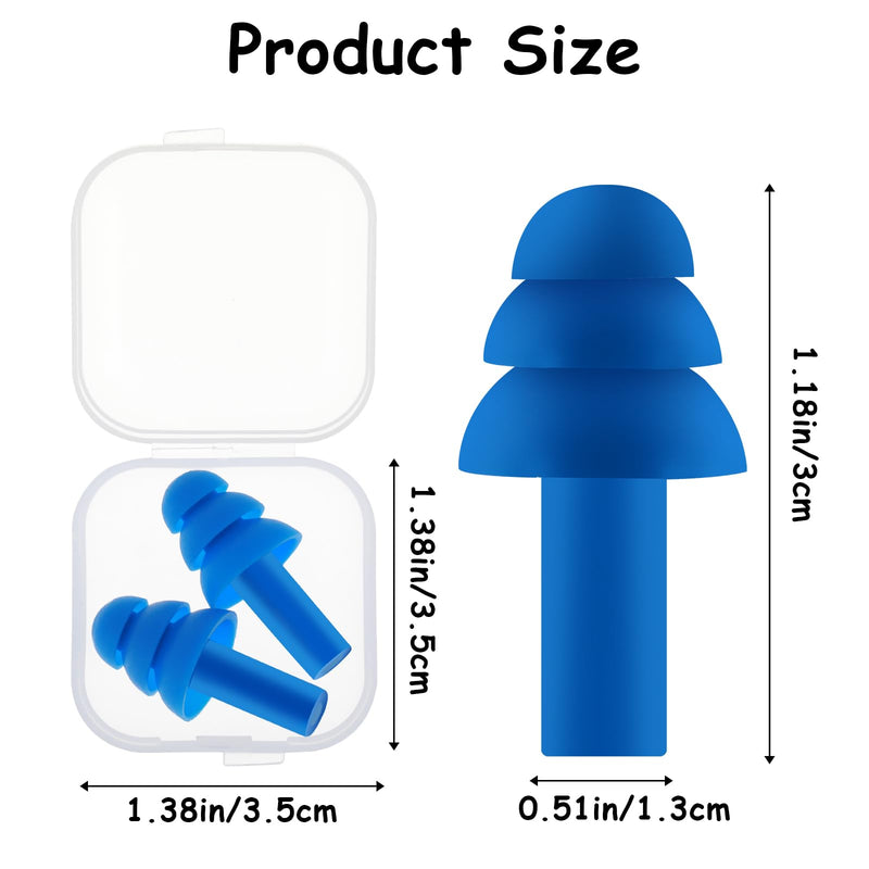 Sibba Ear Plugs For Sleeping Noise Canceling 8 Pairs Reusable Silicone Ear Plugs Noise Reduction Soft Waterproof Ear Protection For Swimming Snoring Concerts Work Noisy Places - NewNest Australia