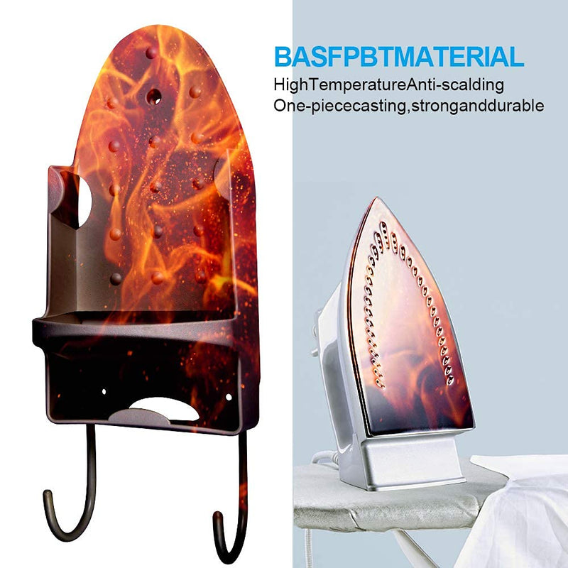 Ironing Board Hanger Wall Mount Iron Hanger Ironing Board Rack Electric Iron Holder Household Bathroom Shelf - for Max 5 inch Width - NewNest Australia