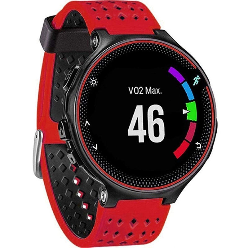 HWHMH Colorful Replacement Silicone Bands with Pin Removal Tools for Garmin Forerunner 220/230/235/620/630/735XT (No Tracker, Replacement Bands Only) Outside: Pink, Teal, Red, Yellow - NewNest Australia