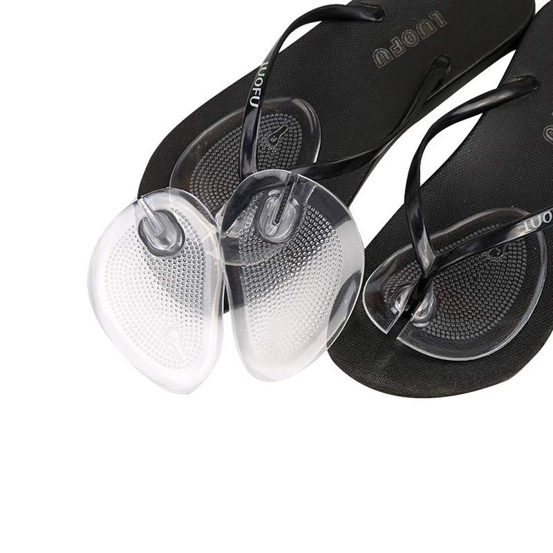 Angzhili 2 Pairs Self-Adhesive Soft Silicone Thong Sandal Clear Flip-Flop Toe Protectors Grip Pads Gel Inserts Forefoot Cushions Insoles Antislip Shoes Grip Pads - NewNest Australia