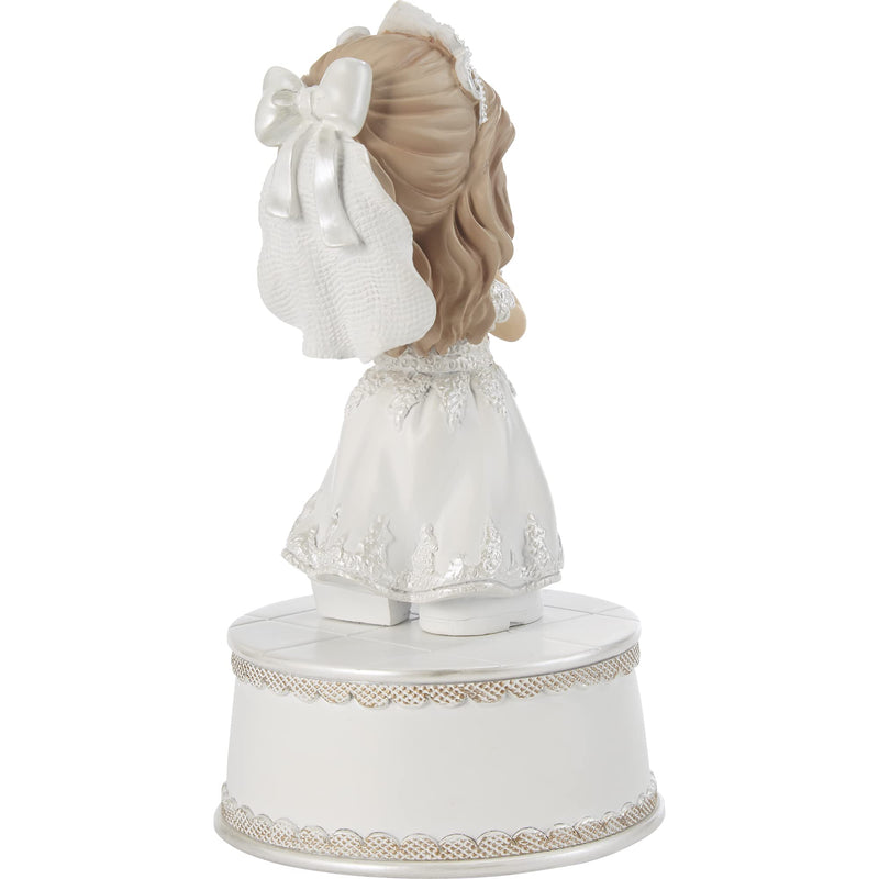 Precious Moments 212102 Holy Communion Girl Resin Musical, Multi - NewNest Australia