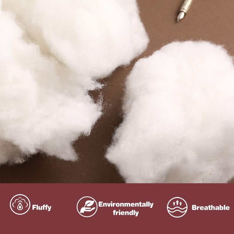 150g Polyfill Stuffing Fiber Fill, White Premium Fiber Fill, High Resilience Fill Fiber, Recycled Polyester Fiber, Stuffing for Stuffed Animals, Pillow Filler 150g/5.29oz - NewNest Australia