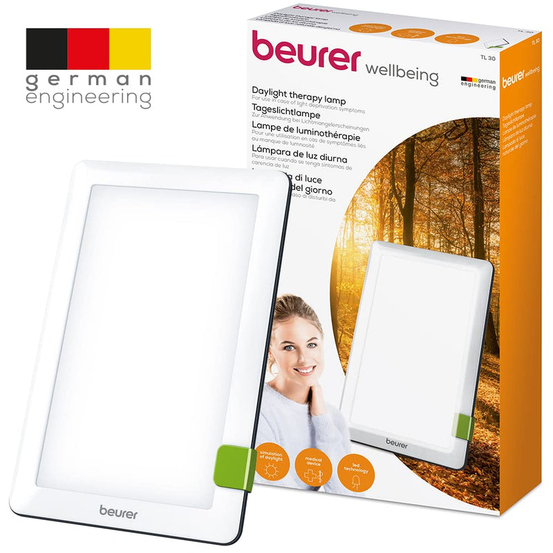 Beurer Tl 30 Daylight Lamp, Simulation Of Daylight, Light Intensity Approx. 10,000 Lux At 10 Cm Distance, Medical Device With Led Technology, Flicker And Uv-Free, With Variable Stand And Bag - NewNest Australia