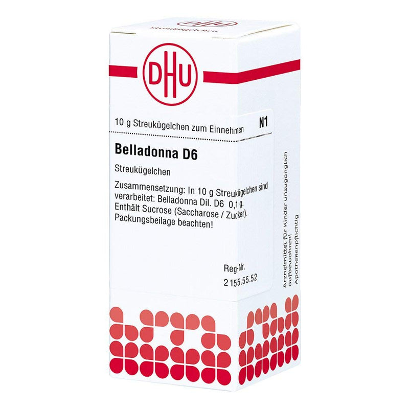 DHU Belladonna D6 sprinkle beads, 10 g globules - NewNest Australia
