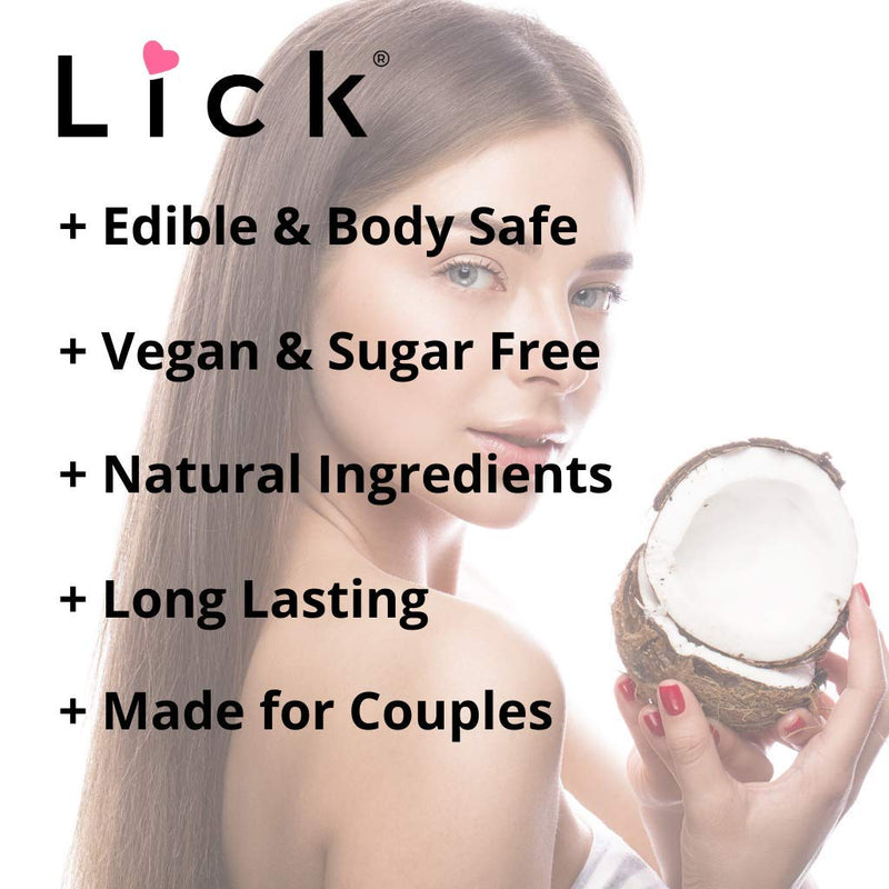 Coconut Flavored Massage Oil for Couples – Edible Massaging Lotion with Vitamin E, Sweet Almond and Coconut Oil is Non Sticky and Gentle on Skin – Natural, Relaxing and Vegan (4 oz) - NewNest Australia