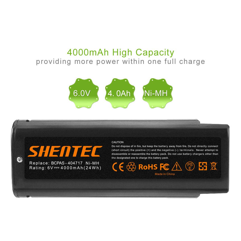 Shentec 2-Pack 4000mAh 6V Battery Compatible with Paslode 404717 B20544E BCPAS-404717 404400 900400 900420 900600 901000 902000 B20720 CF-325 IM200 F18 IM250 IM250A IM350A IM350CT PS604N, Ni-MH - NewNest Australia