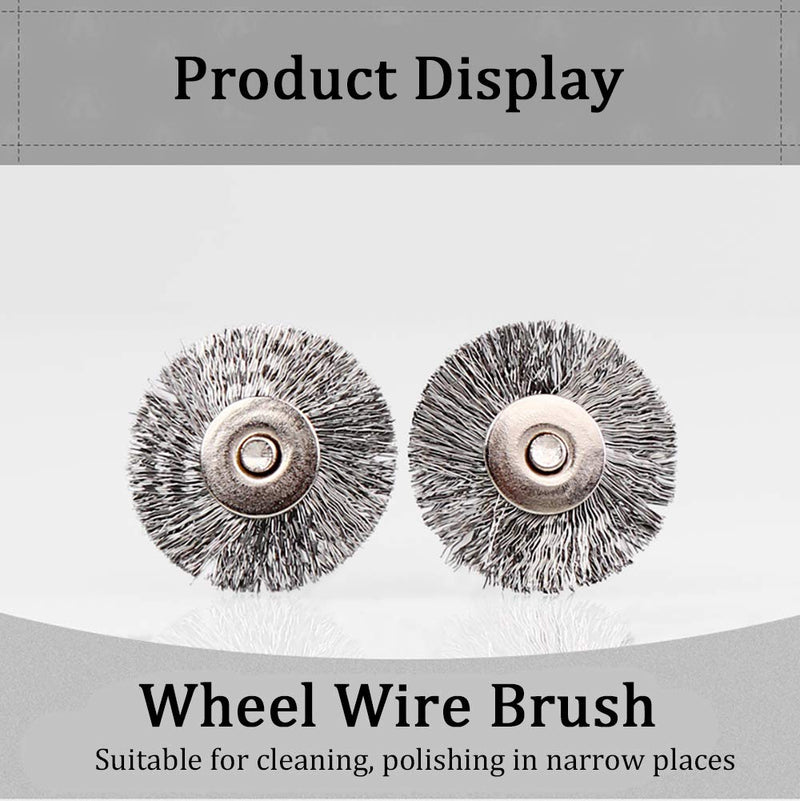 45 Pieces Stainless Steel Wire Brushes Wheel Cup Pen Brush Set Polishing Attachment Kit for Dremel Grinder Rotary Tools (Silver) 45Pcs Silver - NewNest Australia