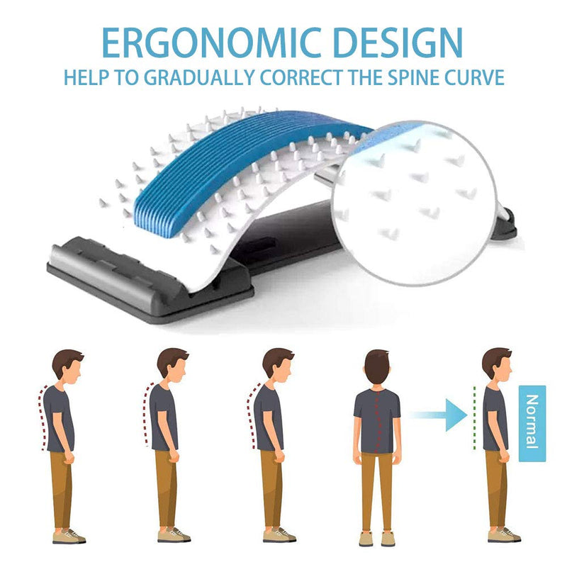 Back Stretcher Lumbar Support Back Board Back Stretcher For Lower Back Stretching Device Back Massage Lumbar Stretcher Sciatica Back Stretcher Posture Corrector Spine Relacs Massage Purple - NewNest Australia