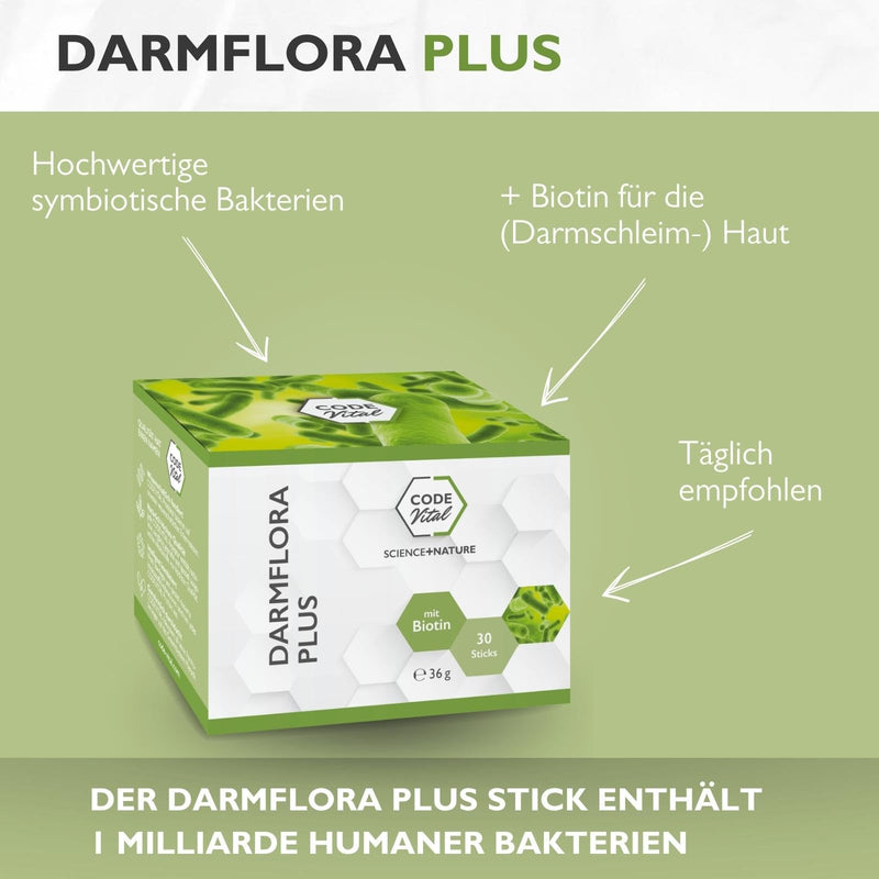 Intestinal Flora Plus | Build Intestinal Flora With Viable Intestinal Bacteria | + Biotin For The Intestinal Mucous Membranes | Delicious Vanilla Flavor | Developed By Probiotics Experts | Made In Austria - NewNest Australia