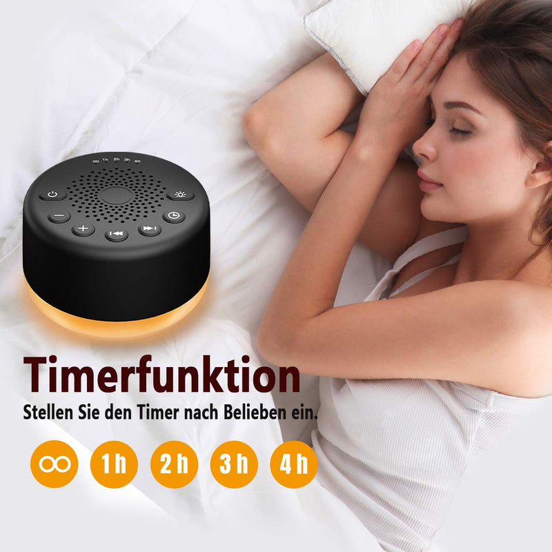 Easysleep Sleep Aid White Noise Machine Baby White Noise Natural Sounds Baby Children Adults With 25 Sounds 5 Timing 4 Night Light Smart For Insomniac Tinitus Office Travel Home - NewNest Australia