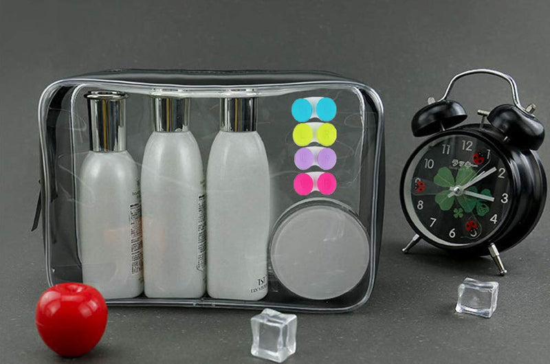 KISEER 24 Pack Colorful Cute Contact Lens Case Bulk Box Holder Container Soak Storage Kit (4 Color) - NewNest Australia