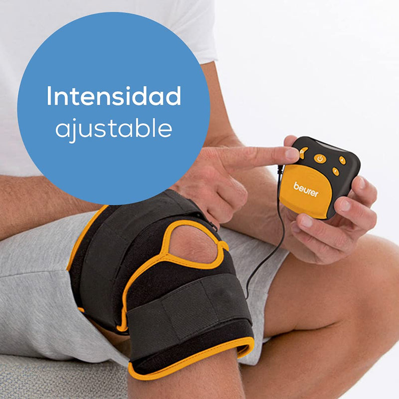 Beurer EM 29 TENS for knees and elbows, 2-in-1 stimulation current device for drug-free pain relief, timer function, 20 intensity levels, single medical device - NewNest Australia