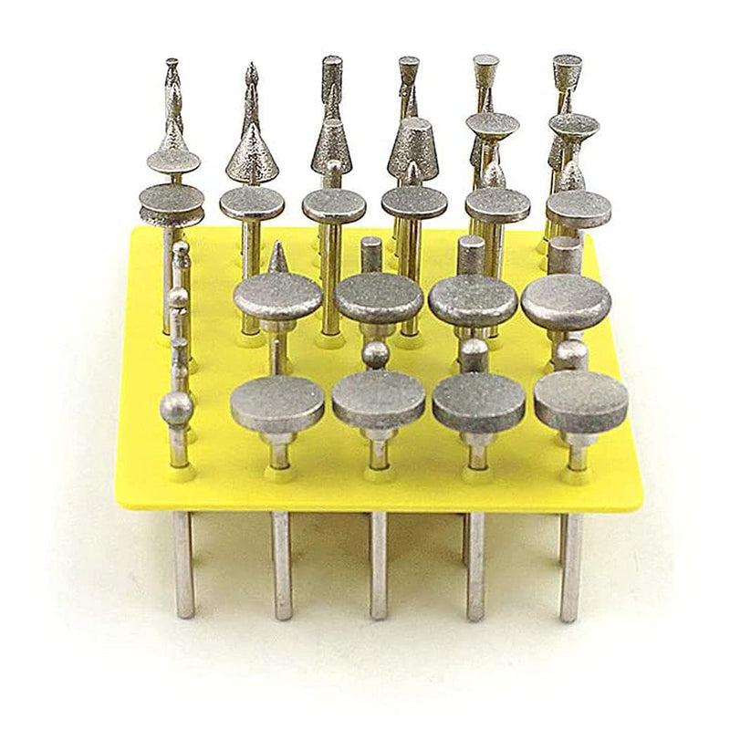 Diamond Burr Set- Ceramics Tile Glass Lapidary for Rotary Tools 50pc - NewNest Australia