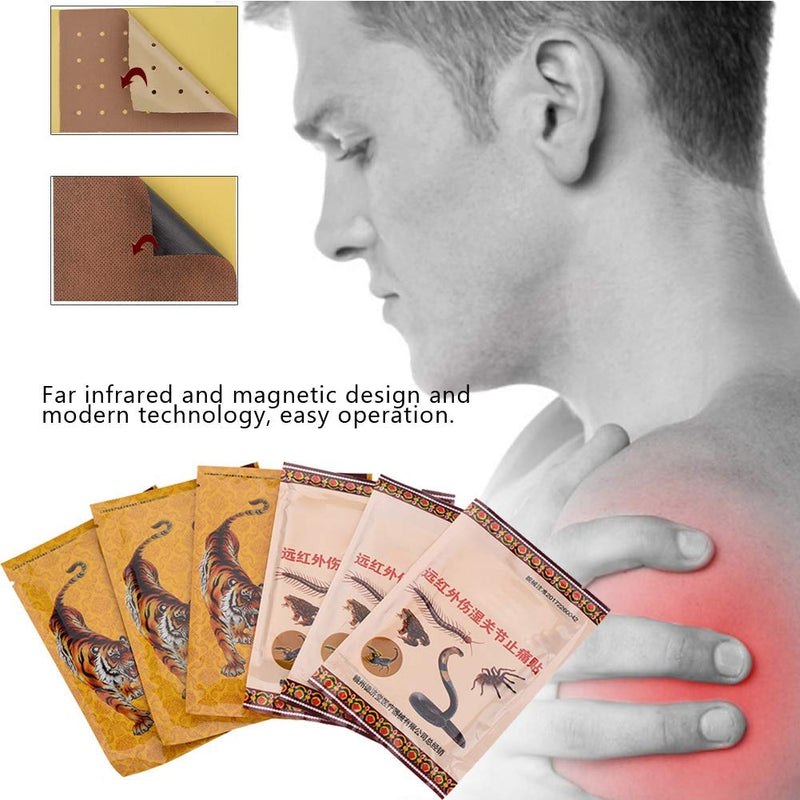 48pcs Pain Relief Patch Plaster, Plasters for Sore Muscles, Tiger Balm Pain Relieving Patch, Pain Relief Patch Medical Backache Neck Pain Joint Muscle Relieving Plasters - NewNest Australia