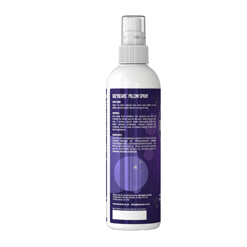 DOZYBEARS The Ultimate Bedtime Pillow Spray 100ml | Calming and Relaxing Pillow Mist with Soothing scents of Lavender, Lemon Balm, Chamomile, Sandalwood and Bergamot 100 ml (Pack of 1) - NewNest Australia